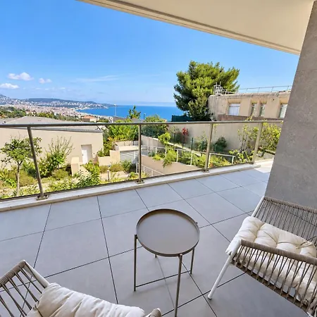 Appartement Casa Serena Sea View Terrasse Parking Bleu Pearl *